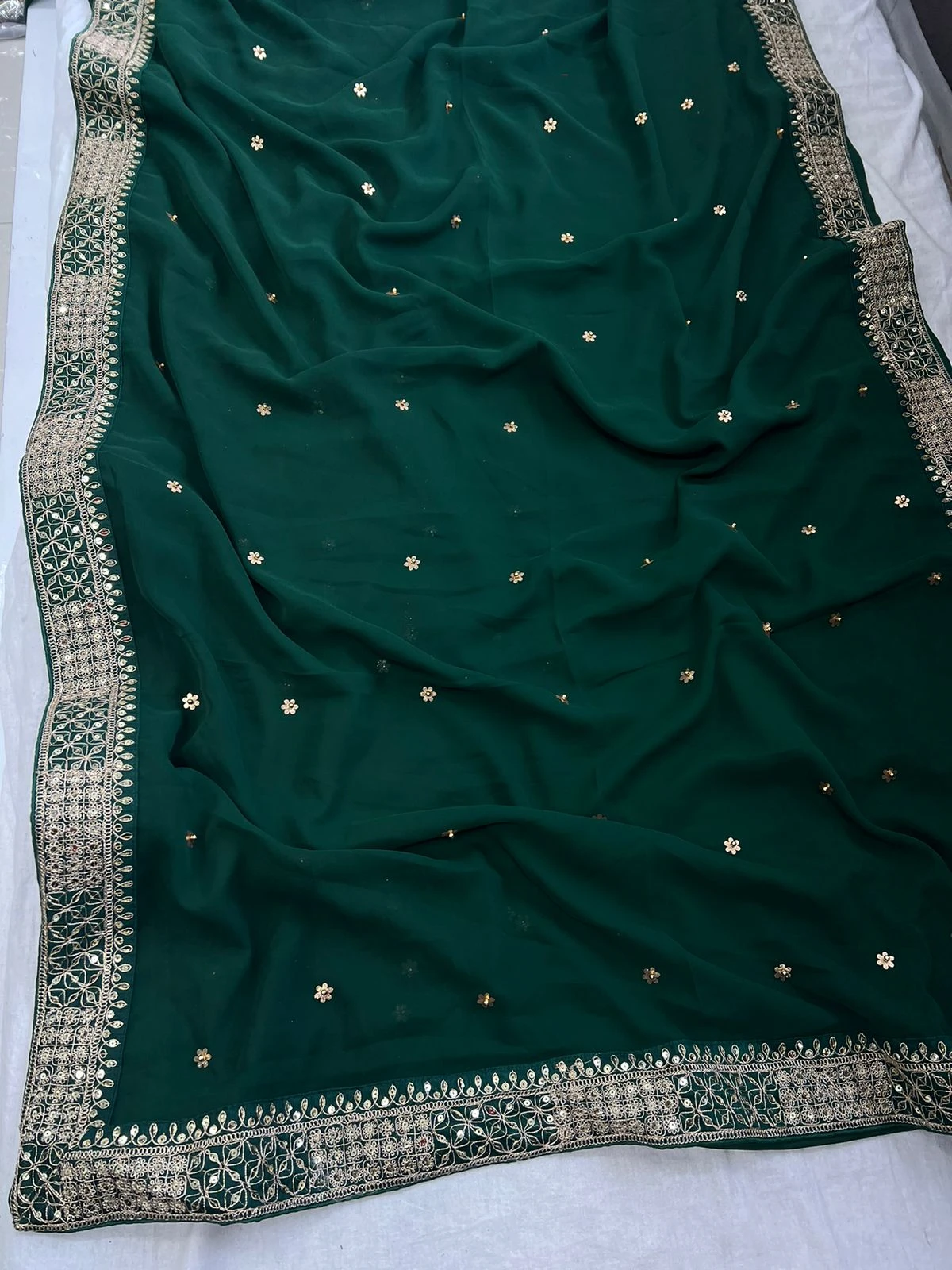 Vardan Ethnic Bt 381 Heavy Georgette Wholesale Fancy Sarees Catalog — Wholesale Sarees, MPA wholesale from Surat - Gallery Image 8